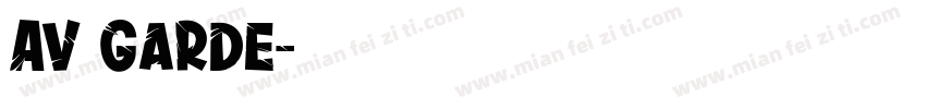 Av Garde字体转换
